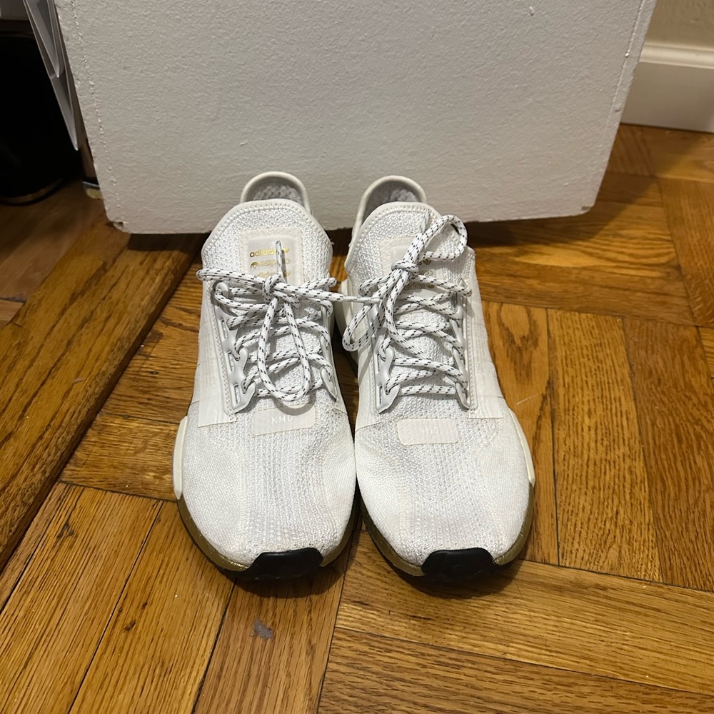 Adidas NMD V2 Cloud White Gold Metallic (Women's), Size 9